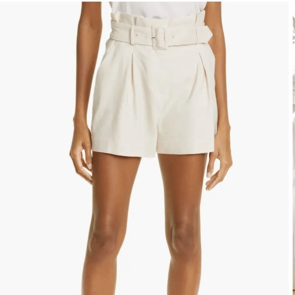 Veronica Beard Ashford White Shorts